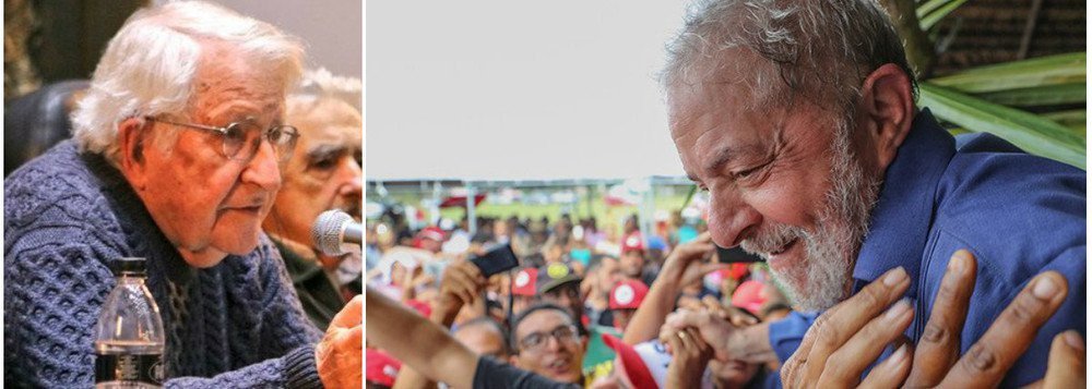 Chomsky parabeniza Lula por entrevista: não vai demorar e você está livre