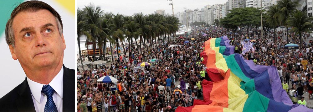 Homofóbico, Bolsonaro agride LGBTs e diz que Brasil não pode ser ‘do mundo gay’