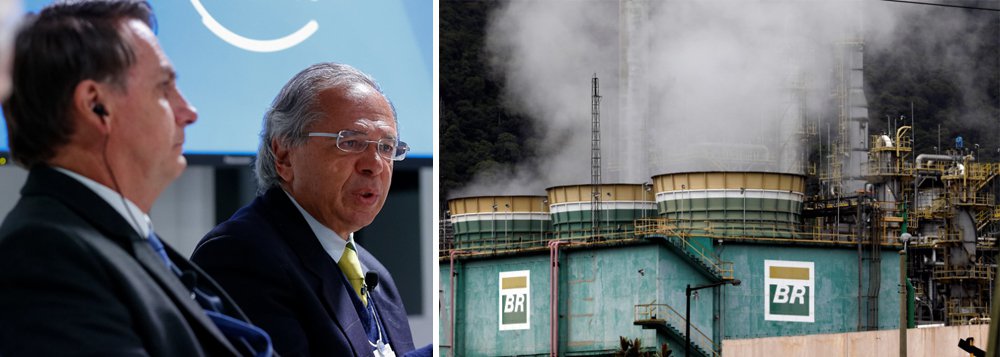 Bolsonaro e Guedes venderão metade das refinarias da Petrobrás 