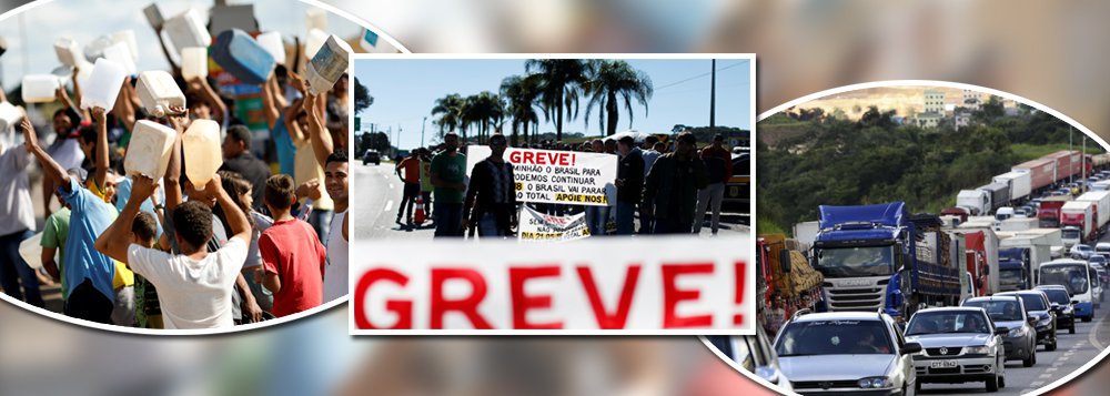 Caminhoneiros marcam greve para 21 de maio se diesel subir