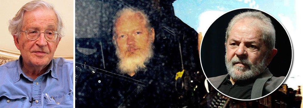 Noam Chomsky diz que prisão de Julian Assange está ligada à de Lula