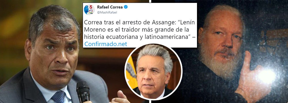 Rafael Correa: Lenin Moreno é o maior traidor da história da América Latina