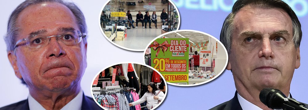 Consumo dos brasileiros tem queda recorde com Guedes e Bolsonaro