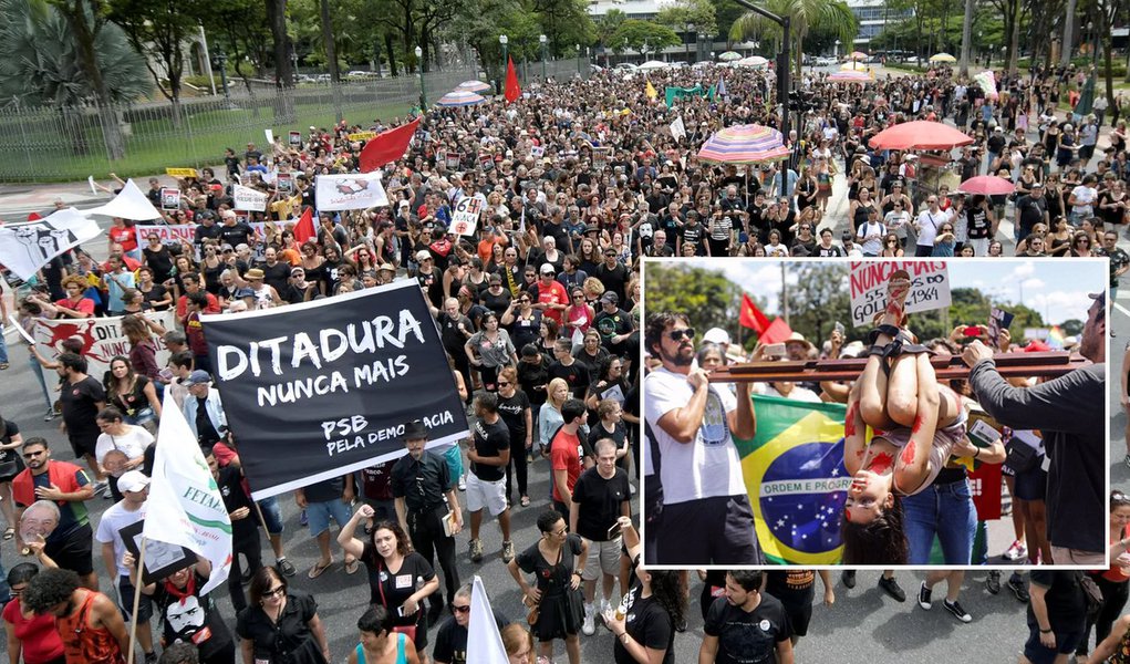 Milhares protestam contra a Ditadura Militar em várias cidades do País