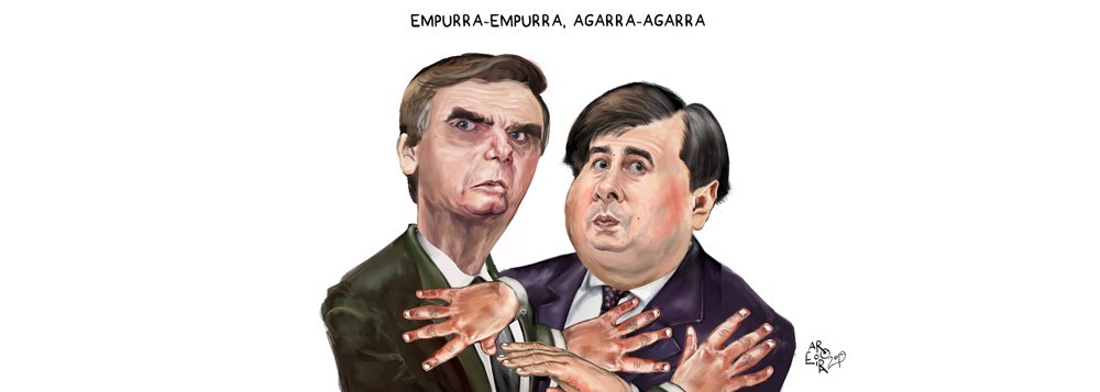 Aroeira: relação entre Bolsonaro e Maia é de amor e ódio