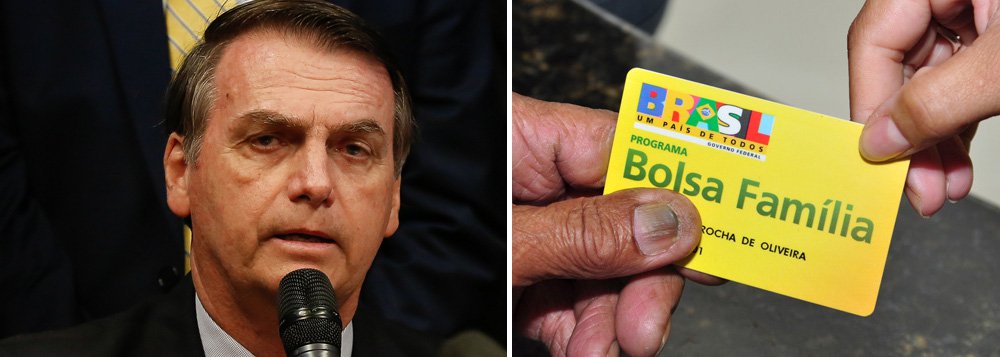 Sem ter o que mostrar em 3 meses de governo, Bolsonaro ataca o Bolsa Família