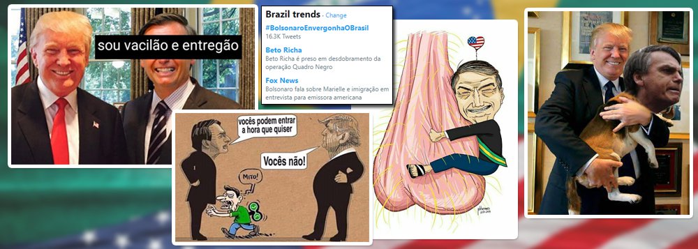 'Bolsonaro Envergonha O Brasil' é assunto mais comentado nas redes
