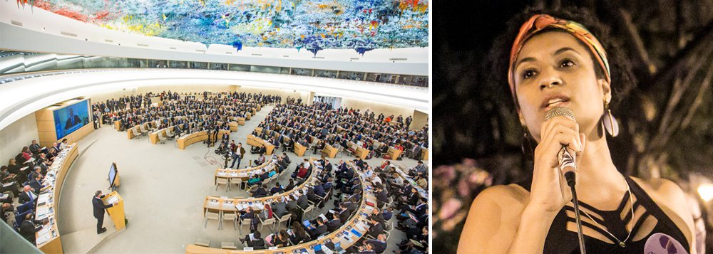 Na ONU, defensores de direitos humanos cobram governo por Marielle