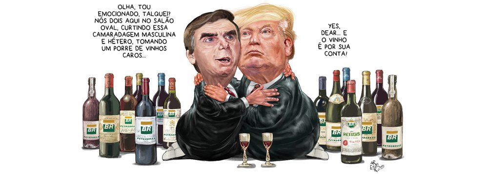 Aroeira: o vinho é por sua conta, Bolsonaro