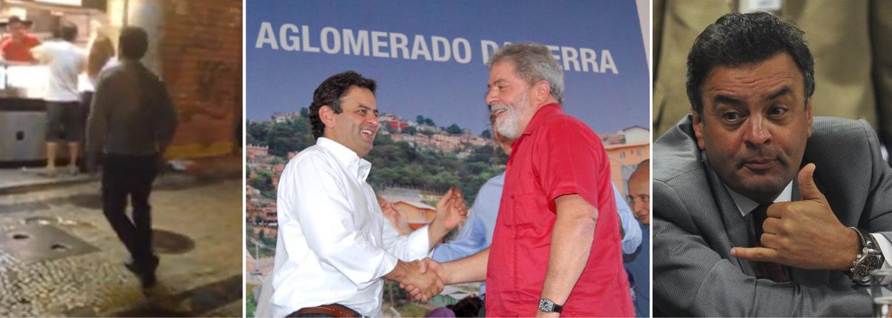 Errático, Aécio agora cobre Lula de elogios