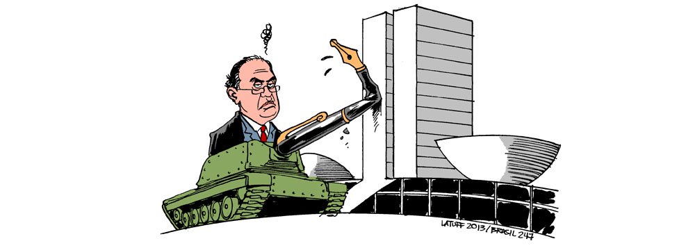 Latuff: "tanque" de Gilmar esbarra na sociedade
