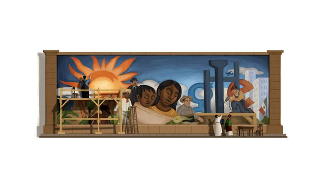 Diego Rivera é homenageado pelo Google