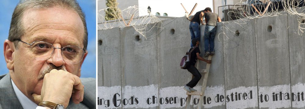 O tijolo de Tarso Genro no muro israelense