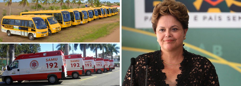 Dilma anuncia 2,6 mil ônibus escolares para 4 mil municípios