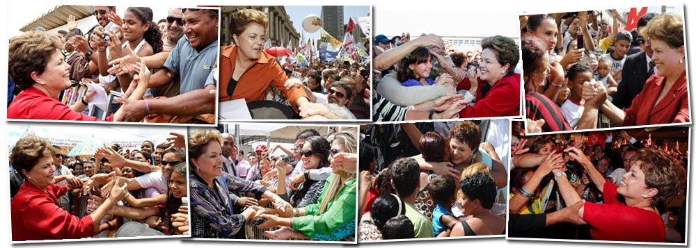 Nos braços do povo, Dilma ultrapassa encilhamento