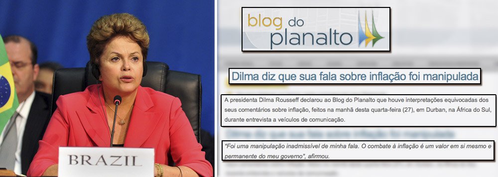 Dilma reclama de "Manipulação inadmissível"