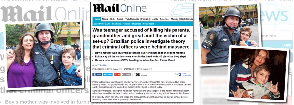 Jornal inglês vê "armação" sobre menino em massacre