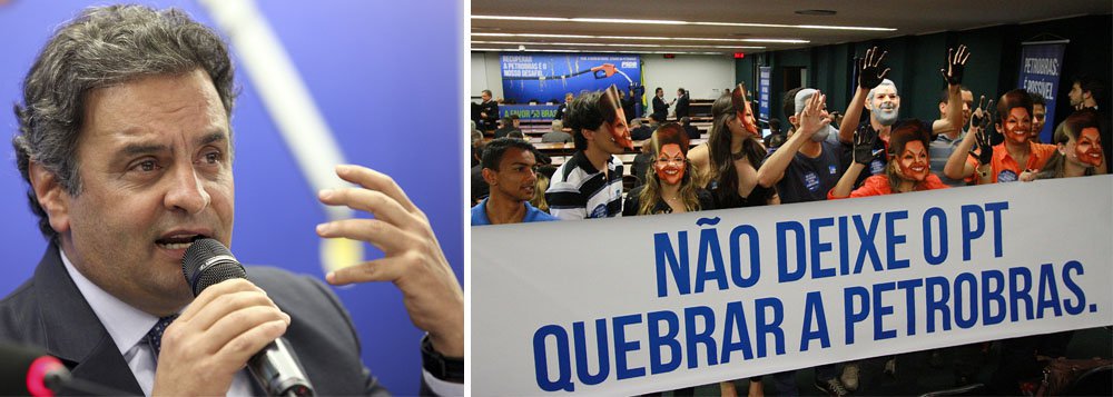 Aécio fala em "reestatizar Petrobras"