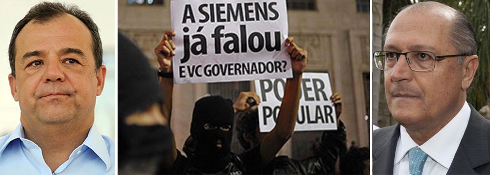 Depois de Cabral, Alckmin é o novo alvo das ruas