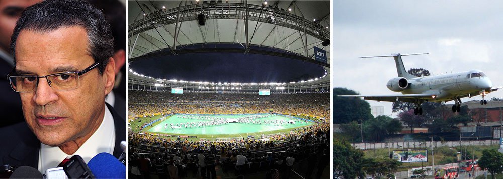 Alves levou parentes ao Maracanã em avião da FAB