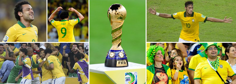 Fred, Neymar e Fred de novo: Brasil 3 X 0 Espanha