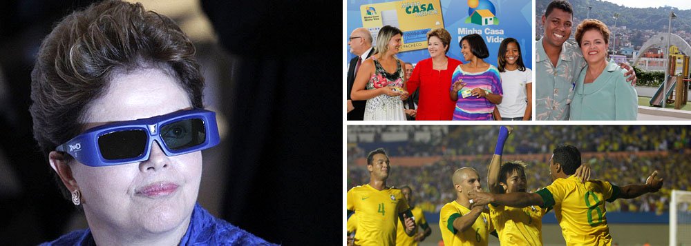 O Brasil que Dilma enxerga passa longe dos jornais