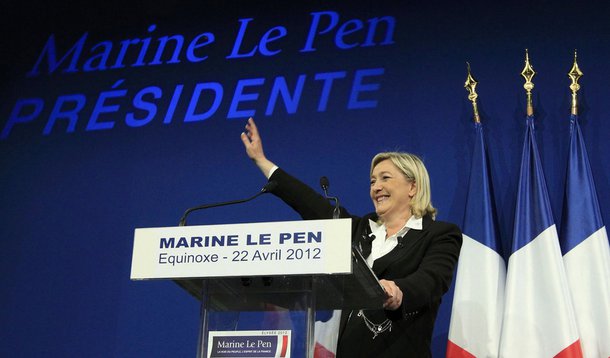 A radical de direita Marine Le Pen surpreende a França