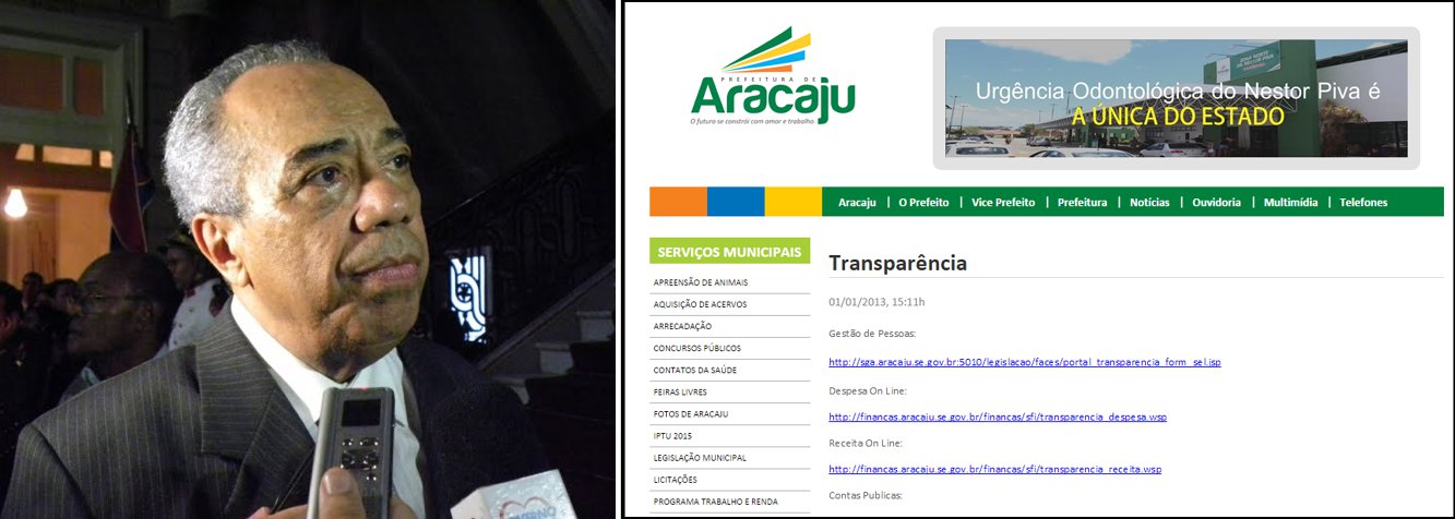 Transparência Pública: Prefeitura de Aracaju é reprovada