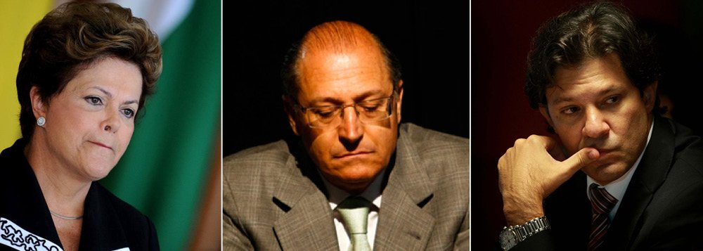Dilma, Alckmin, Haddad: público pune governantes