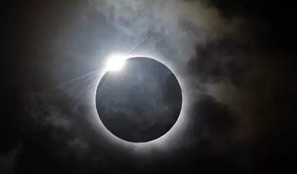 Anel de Fogo, eclipse solar