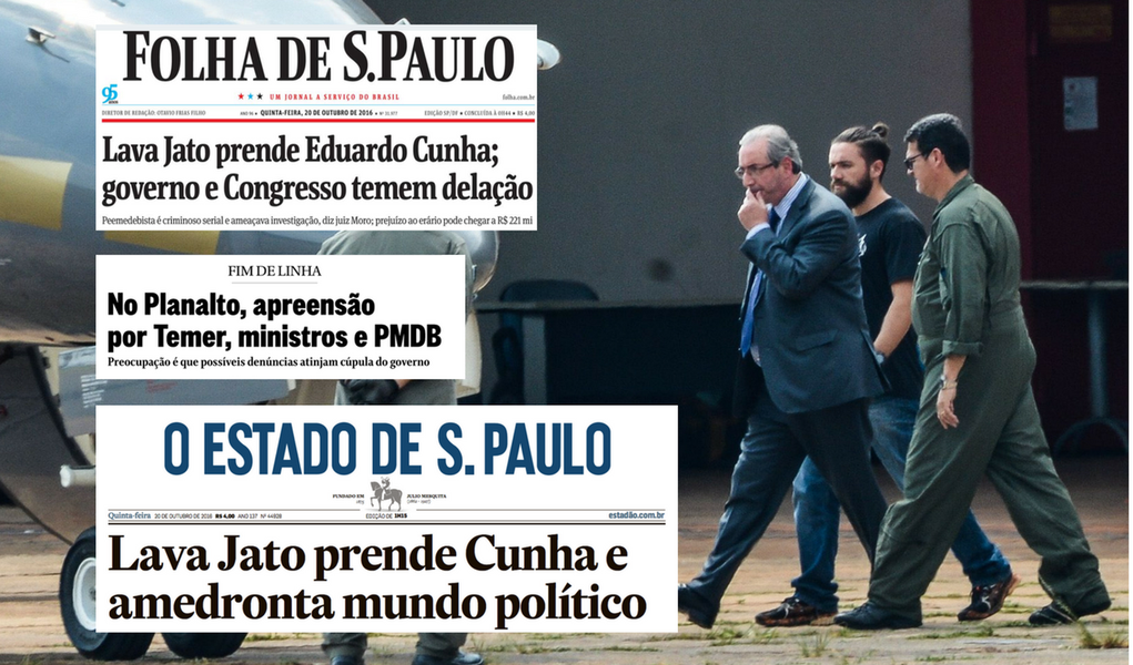 Prisão de Cunha causa pânico na cúpula do governo Temer
