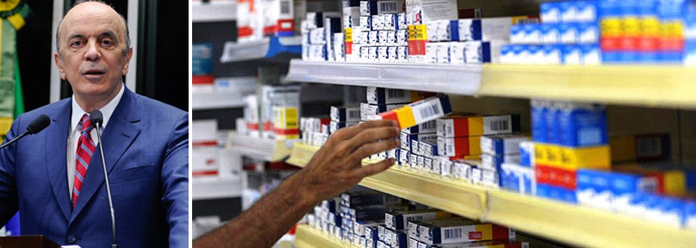 Serra cobra rapidez na concessão do registro dos medicamentos