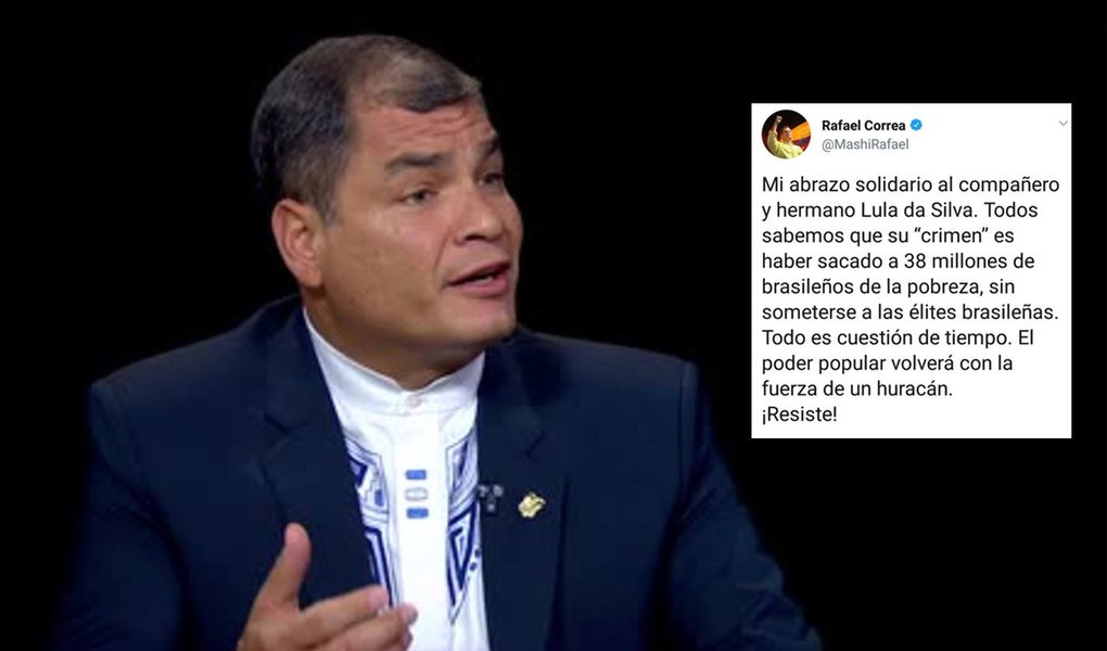 Rafael Correa: poder popular retornará com a força de um furacão