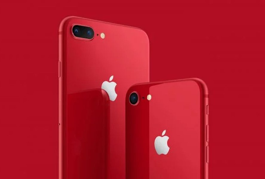 Apple lança iPhone 8 e 8 Plus vermelhos em campanha especial