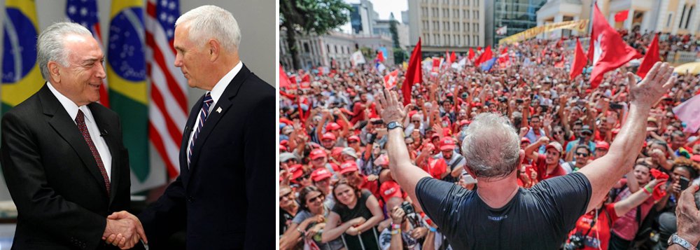 Artigo exclusivo de Lula: Temer e Pence são duas vergonhas políticas