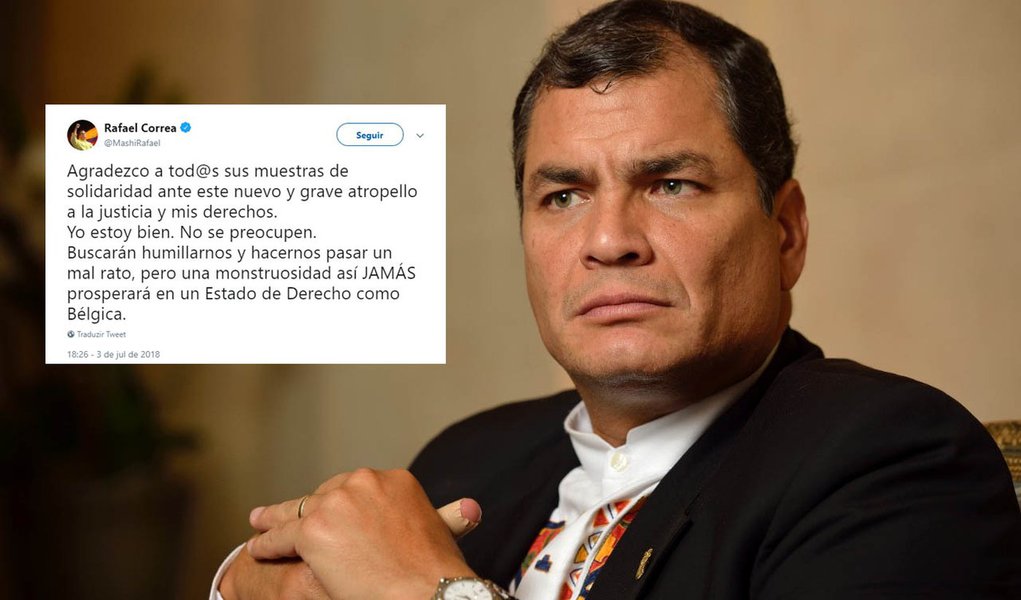 Rafael Correa denuncia “grave abuso” contra seus direitos