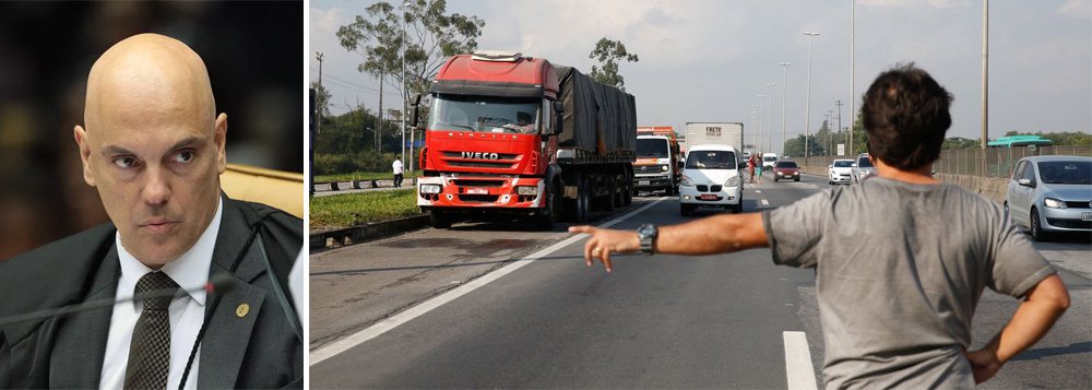 Moraes libera uso da força contra caminhoneiros