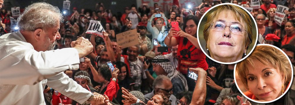 Apoio à liberdade de Lula se amplia no Chile