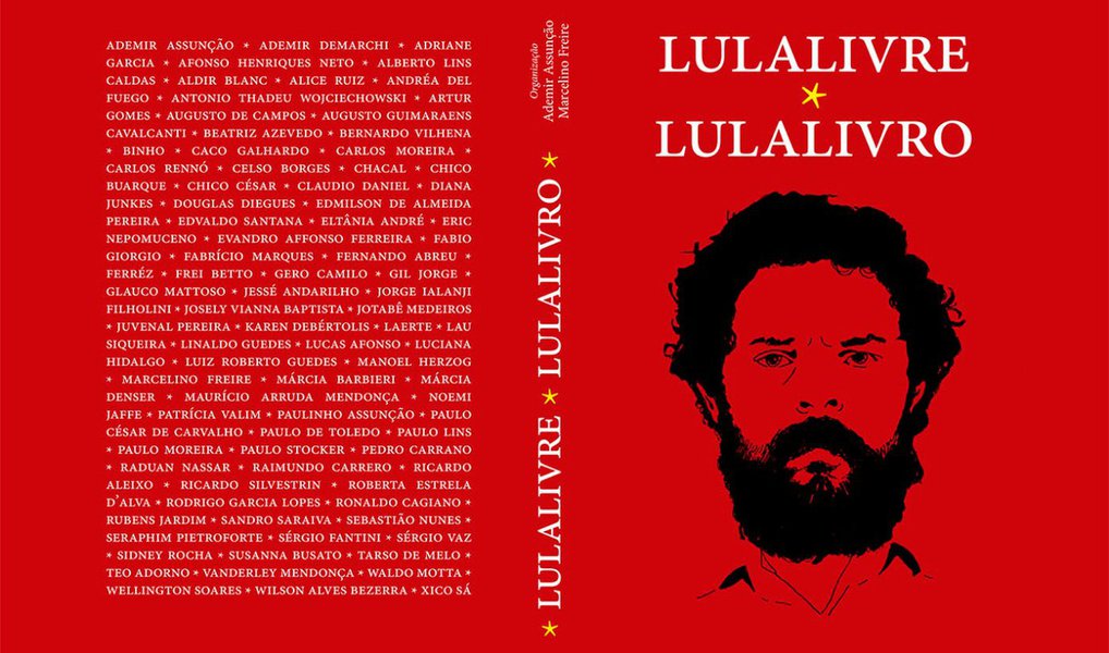 Antologia 'Lula Livro' reúne textos e desenhos em favor da liberdade de Lula