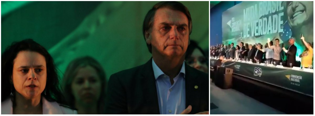 Bolsonaro chora ao ser confirmado candidato à Presidência
