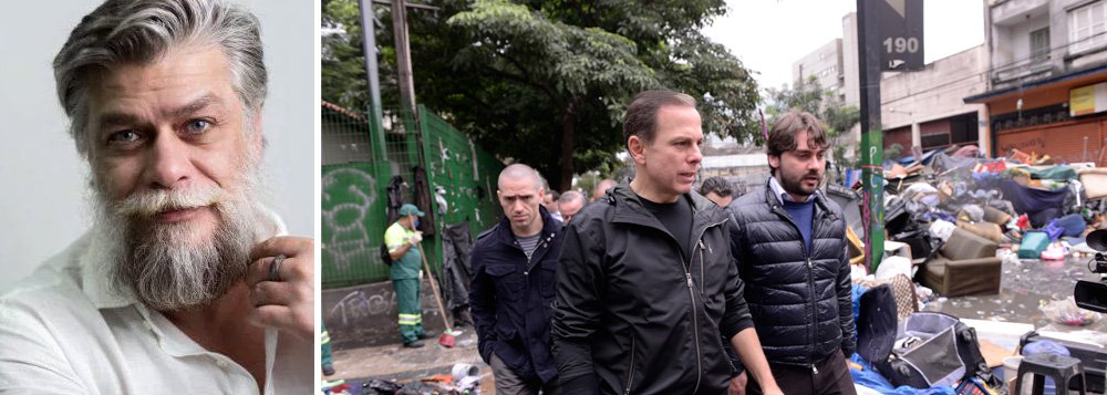 Fábio Assunção condena política de Dória na Cracolândia