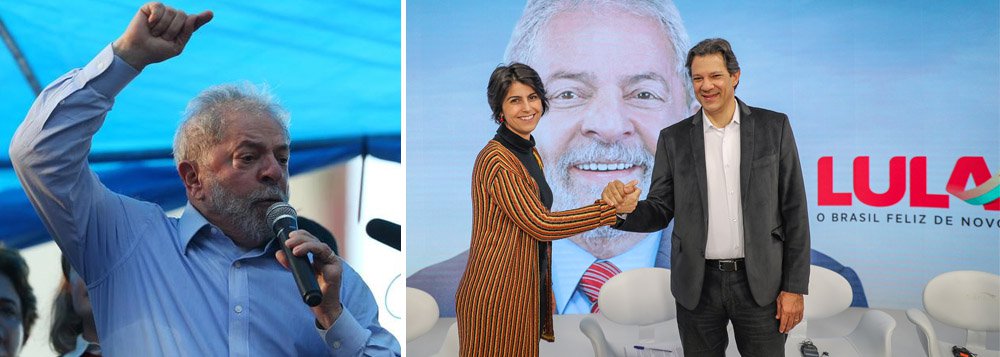 Em carta, Lula reafirma candidatura e diz que falará pelas vozes de Haddad e Manuela