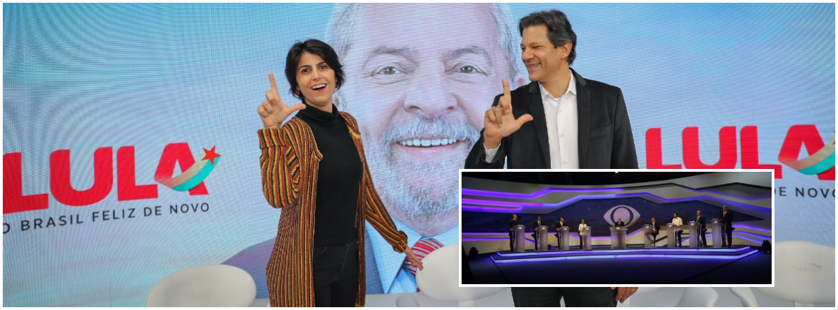Preso em Curitiba, Lula venceu os dois debates da noite