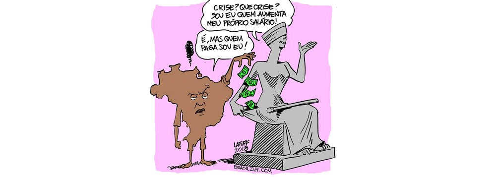 Latuff ironiza reajuste dos ministros do STF