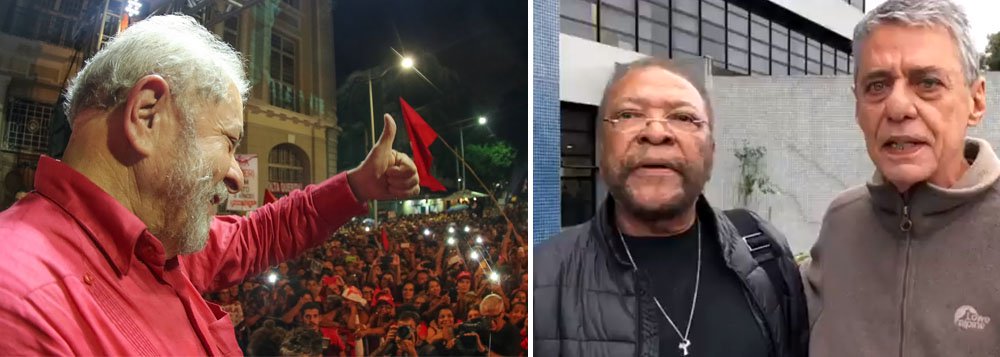 Lula não troca sua dignidade pela liberdade, dizem Chico Buarque e Martinho da Vila