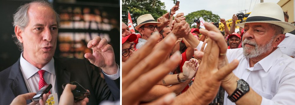 Ibope: Na terra de Ciro, Lula o vence por 56% a 15%