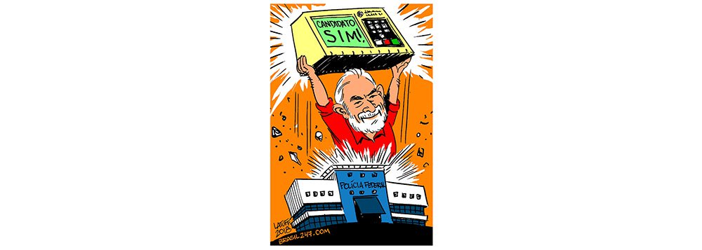 Latuff registra dia histórico da candidatura Lula