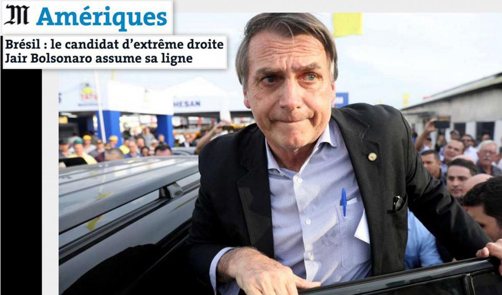 Le Monde: “Brasil desorientado” pode endossar Bolsonaro
