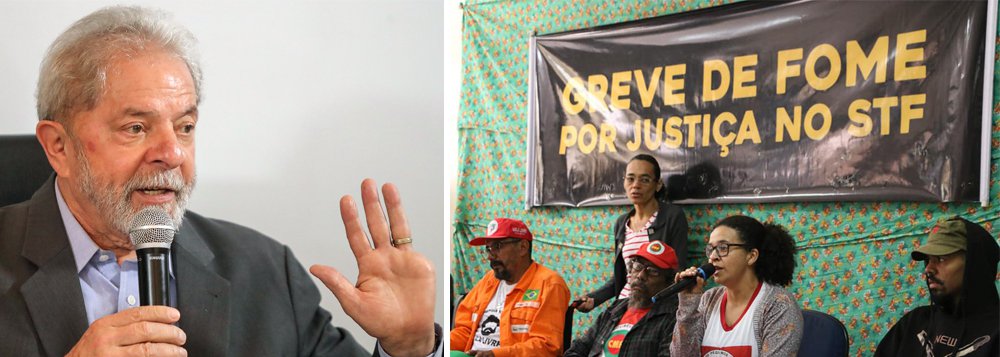Lula a grevistas de fome: o Brasil precisa do gesto e do voto de vocês