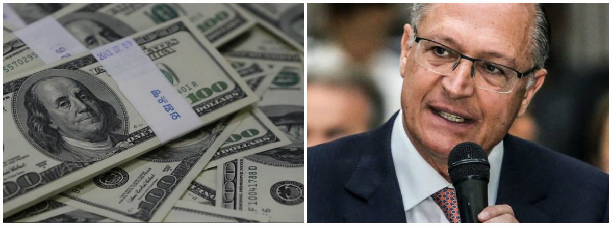 Dólar vai a R$ 4 com fiasco de Geraldo Alckmin